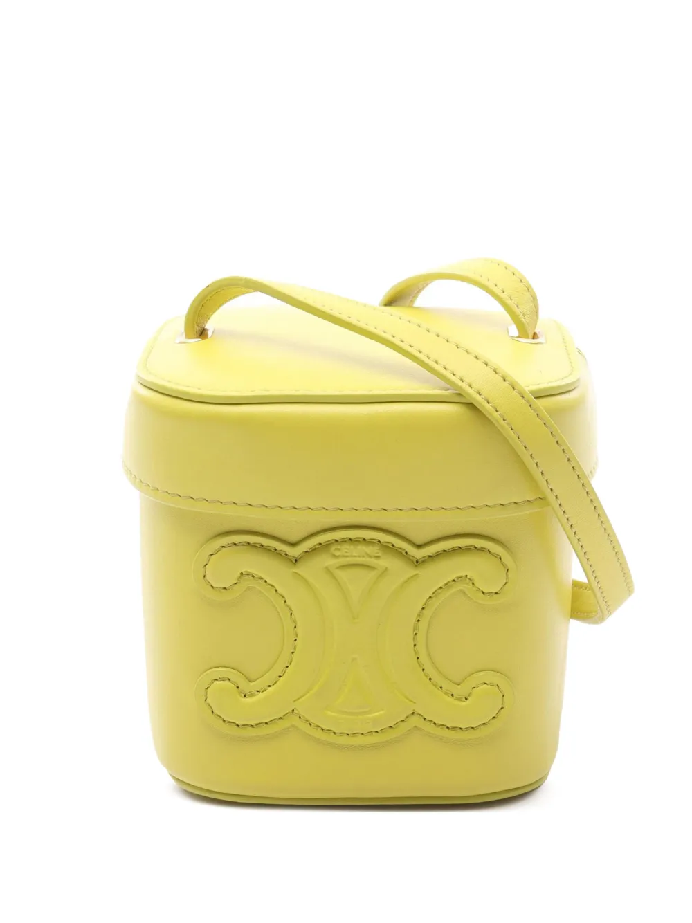 2018-2025 Small Calfskin Cuir Triomphe Box Bag crossbody bag
