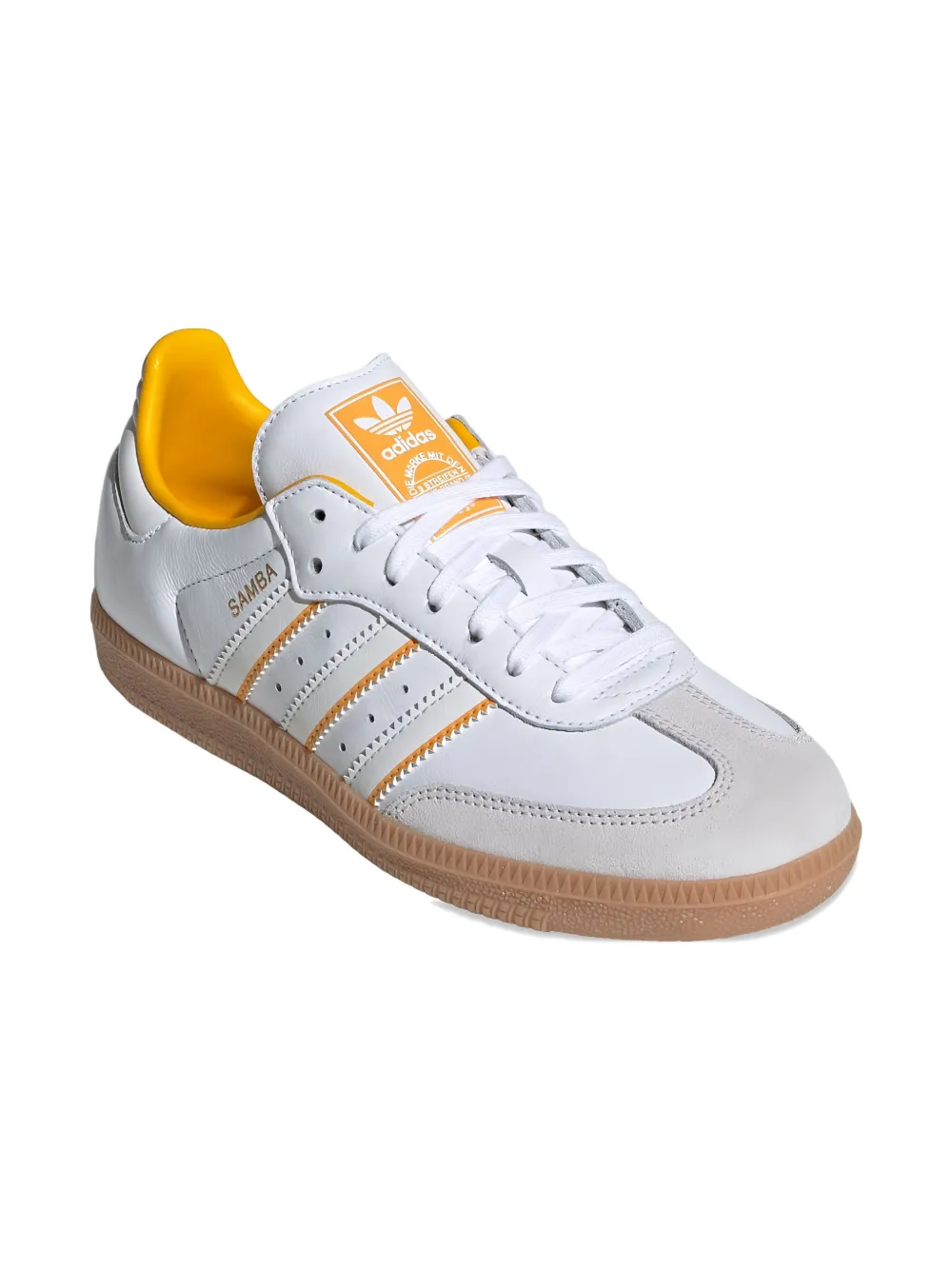 Adidas Samba OG "Cloud White Crystal White Crew Yellow" sneakers