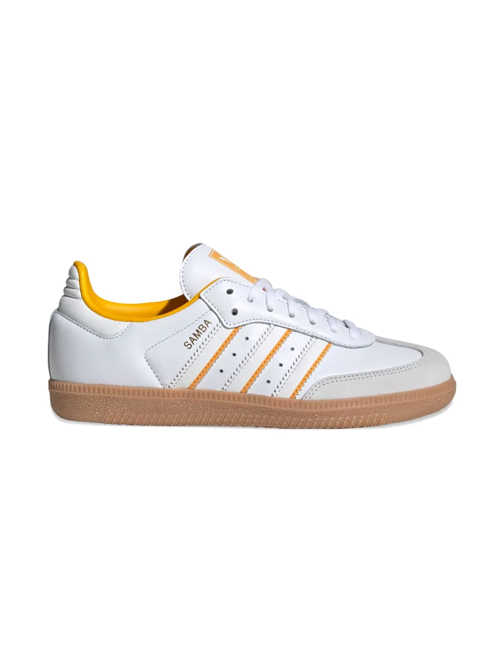 adidas Samba OG "Cloud White Crystal White Crew Yellow" sneakers
