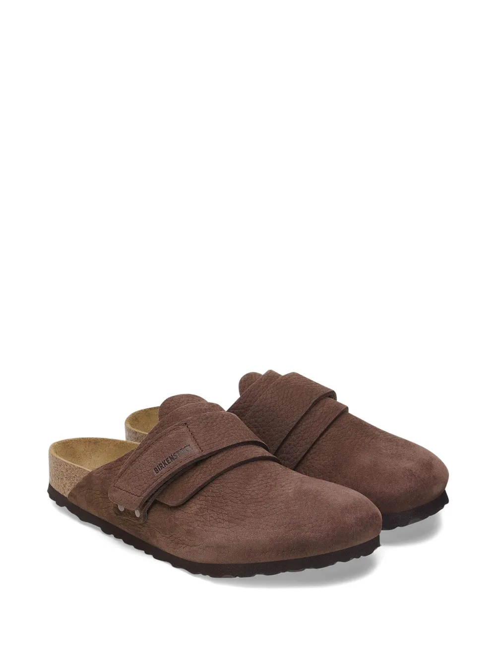 Birkenstock Nagoya "desert buck roast" strap mules Brown