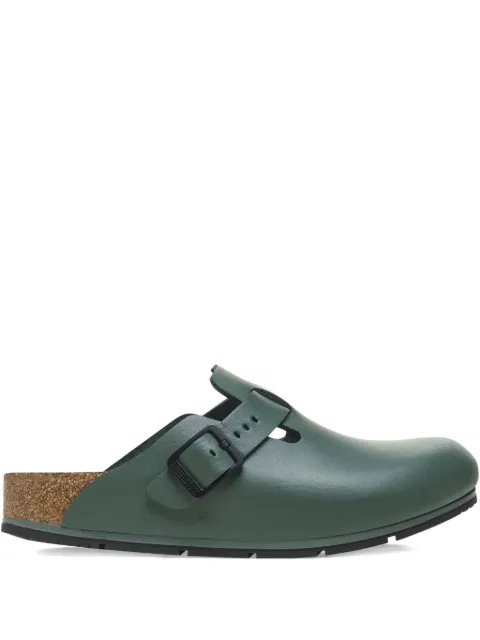 Birkenstock Boston "thyme" leather mules