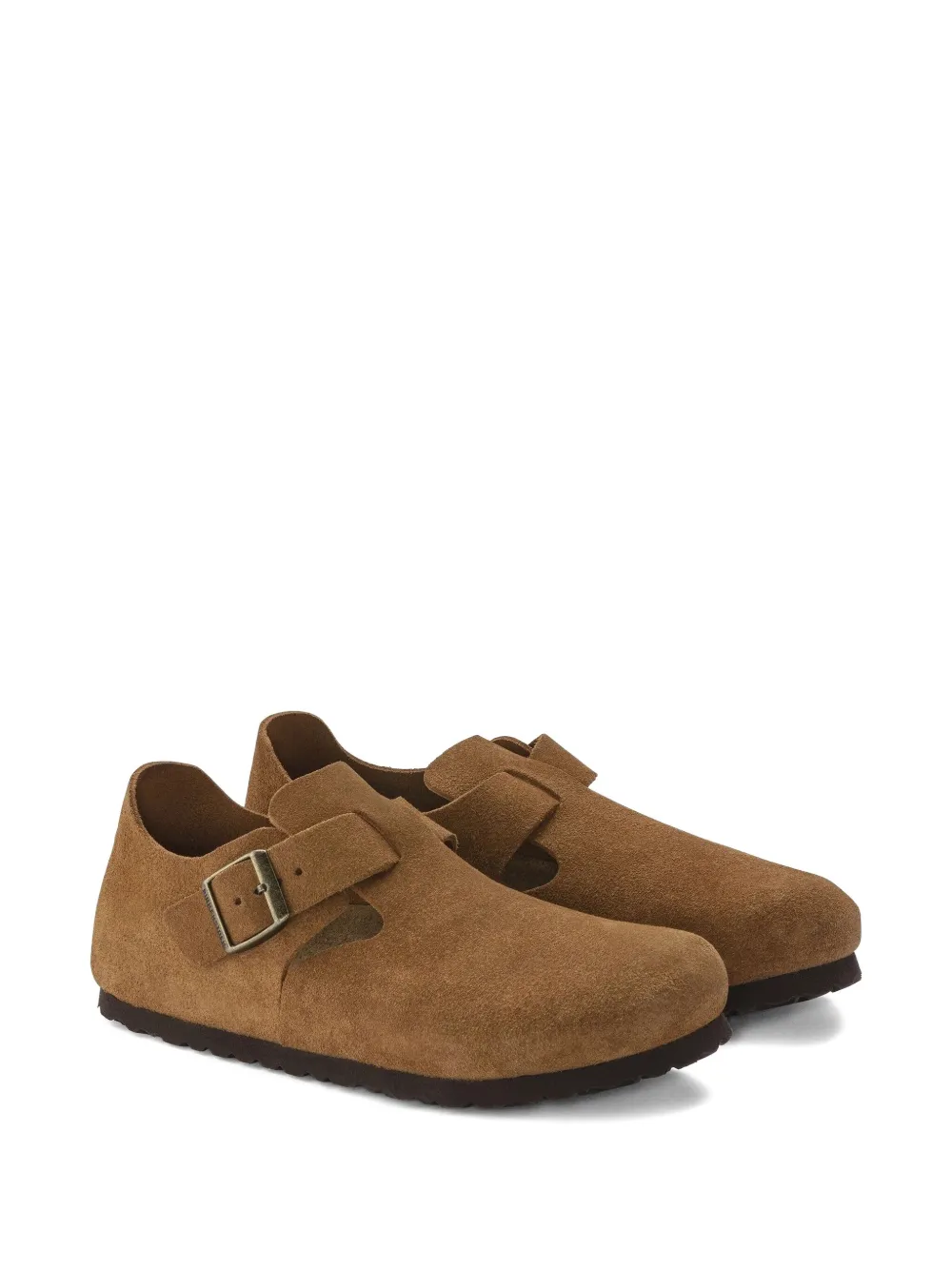 Birkenstock London "mink" suede-leather mules Brown