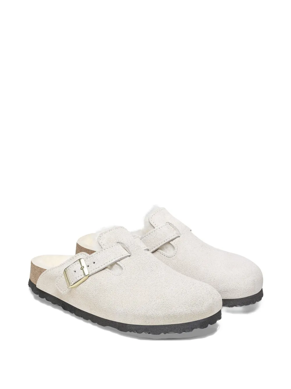 Birkenstock Boston shearling mules White