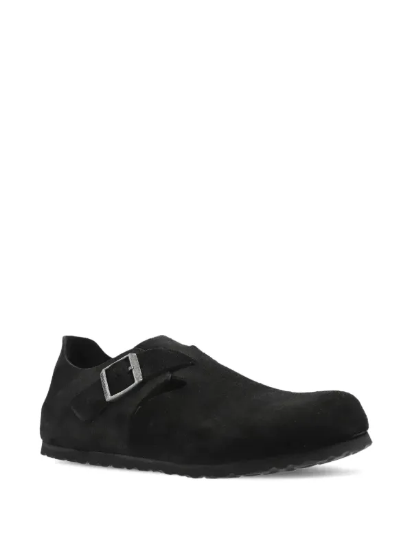 Birkenstock London Suede Sneakers | Black | FARFETCH RO