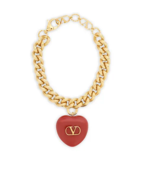 Valentino Garavani Coeur Royal curb-chain bracelets