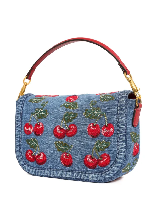 Valentino Garavani Bolsa Alltime Com Logo V e Bordado De Cereja