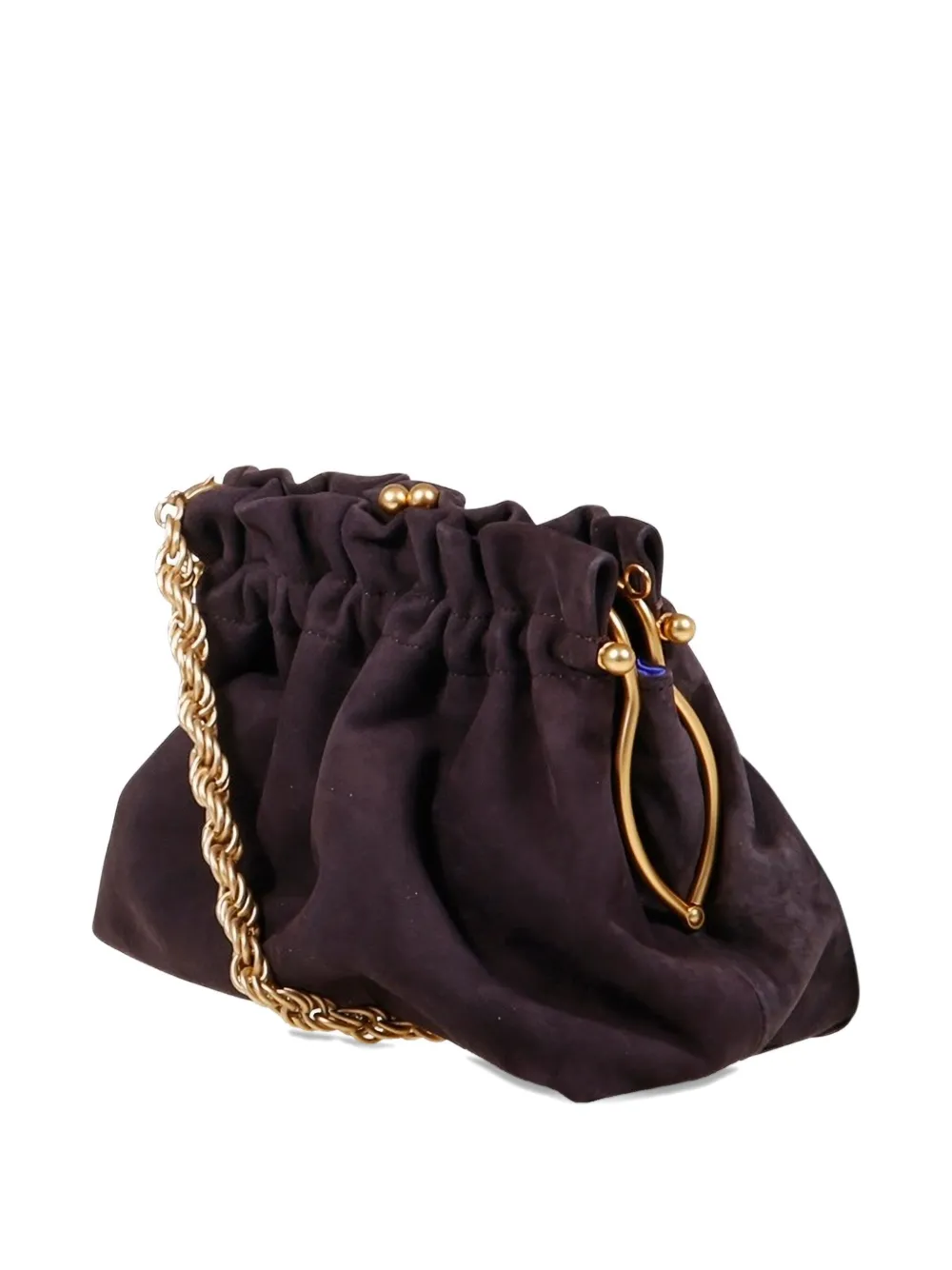 Amato Daniele Raviolo Chain-embellished Satchel Bag In Brown