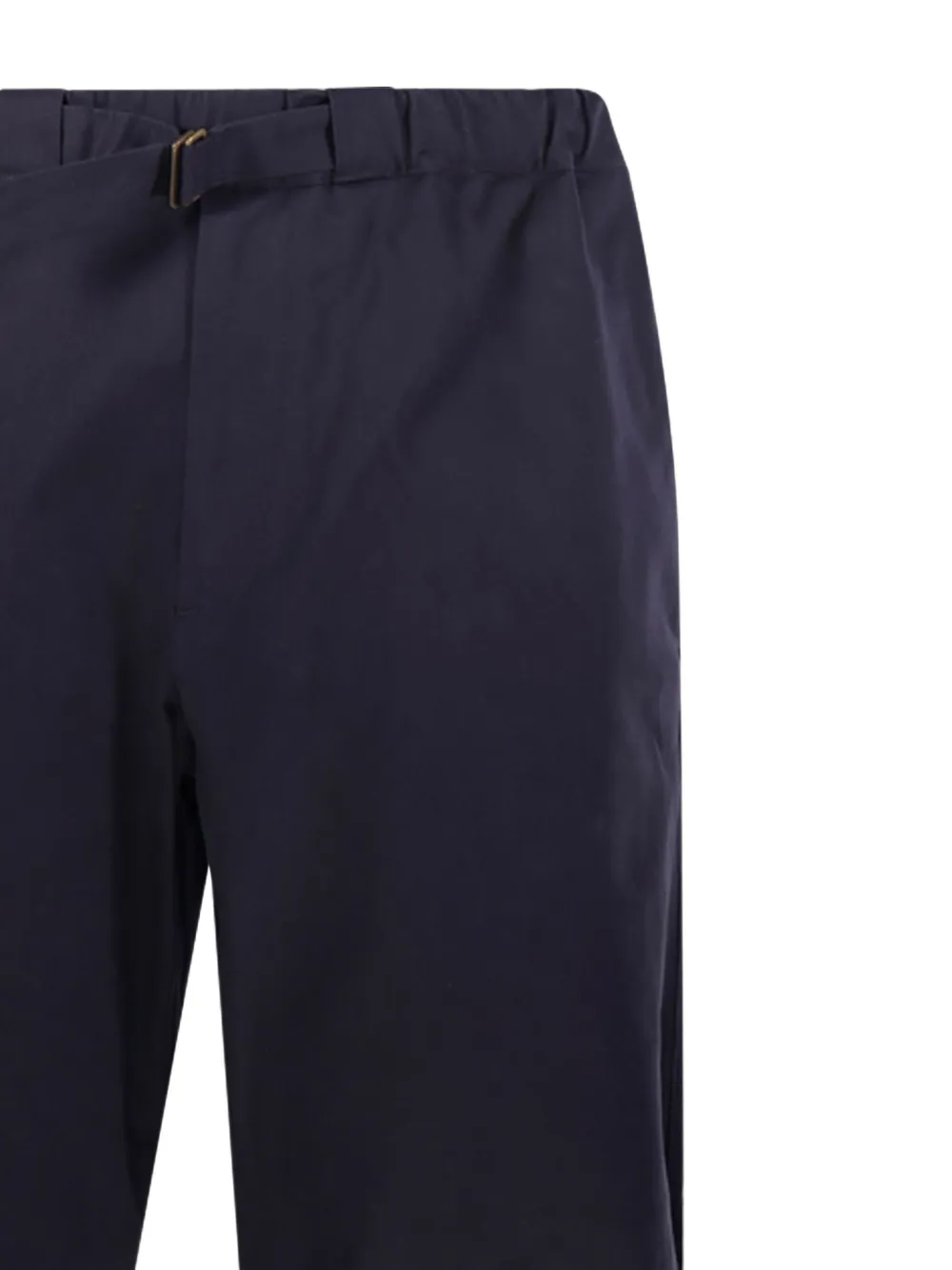 Darkpark Buckle-fastening Straight-leg Trousers In Black