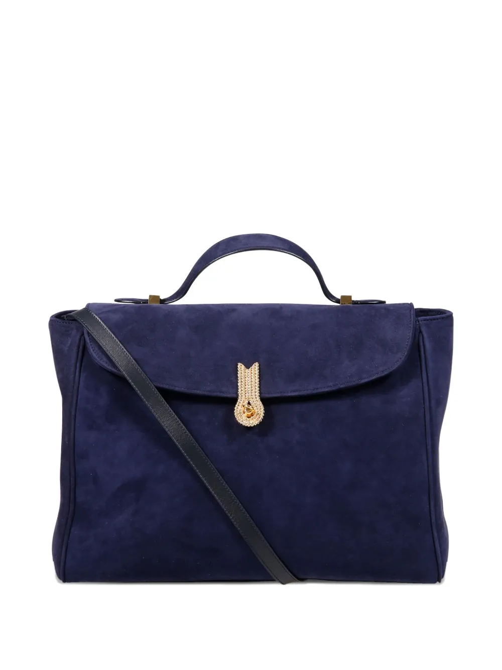 Queen Mum suede tote bag