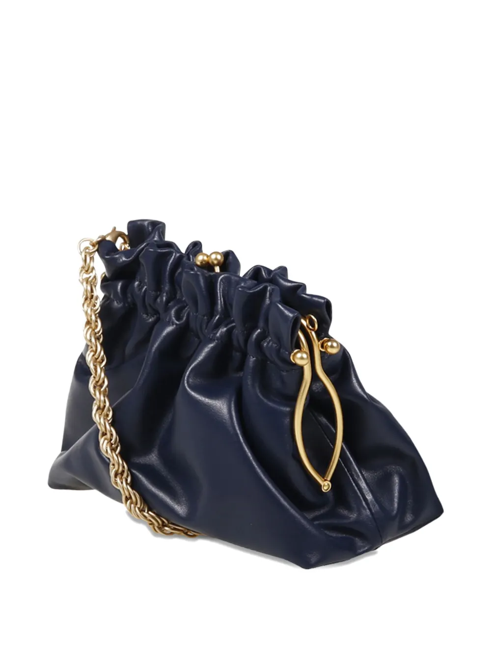 drawstring chain crossbody bag