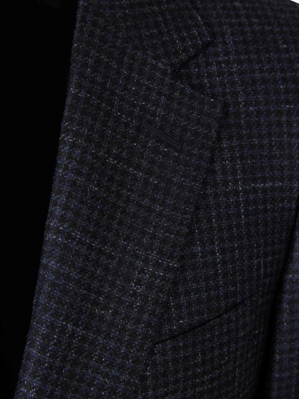 Canali Geruite blazer Blauw