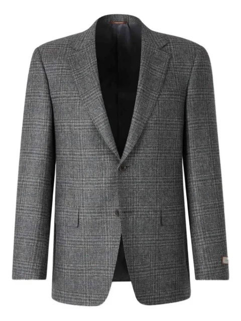 Canali checked single-breasted blazer