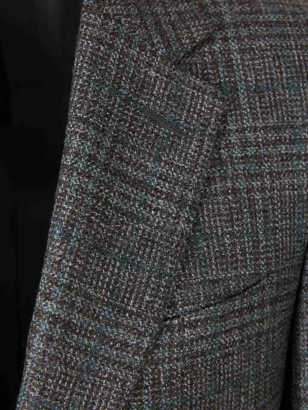Canali Geruite blazer Grijs