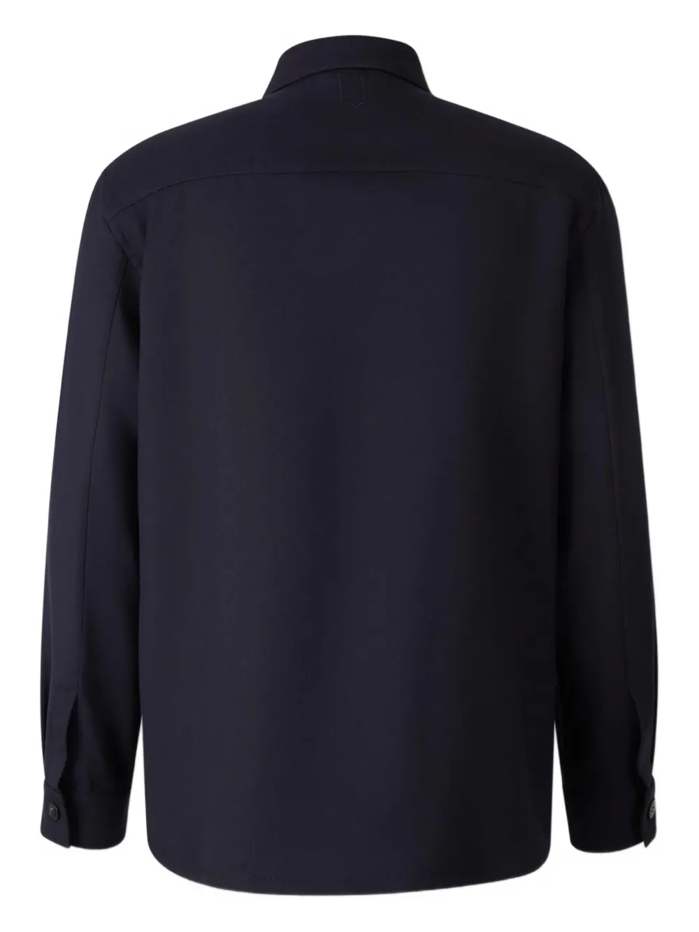 Canali Shirtjack met borstzak Blauw
