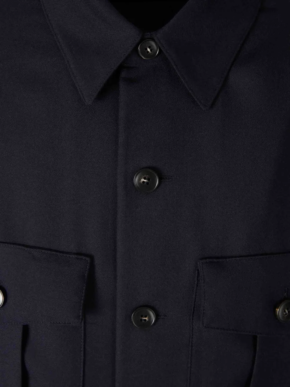 Canali Shirtjack met borstzak Blauw