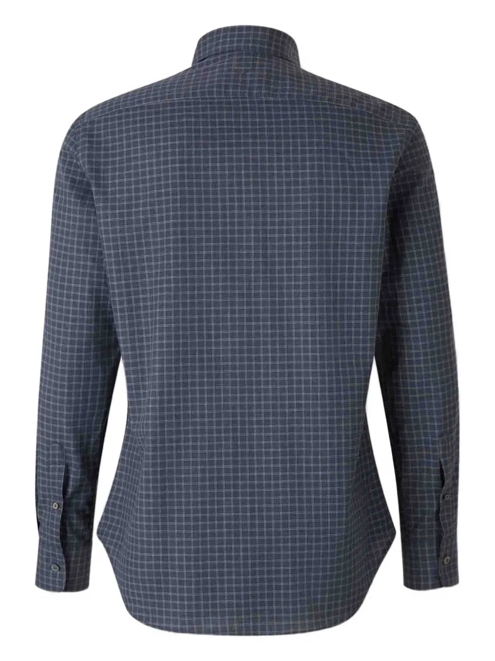 Canali grid-pattern shirt Grijs