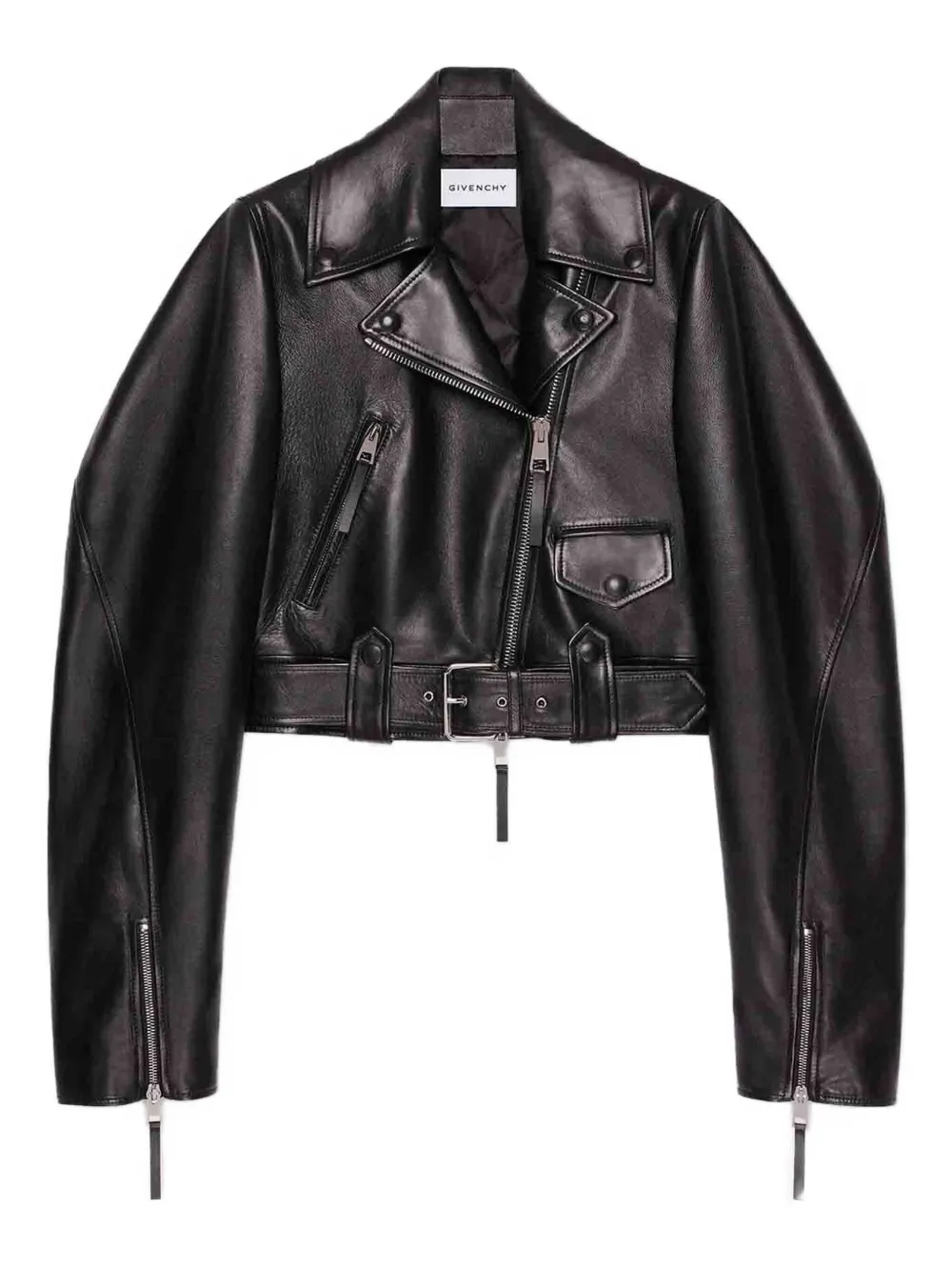 Givenchy cropped leather jacket - Nero