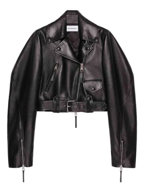 Givenchy cropped leather jacket
