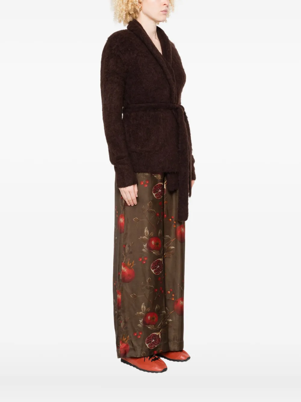 Uma Wang belted cardigan Bruin