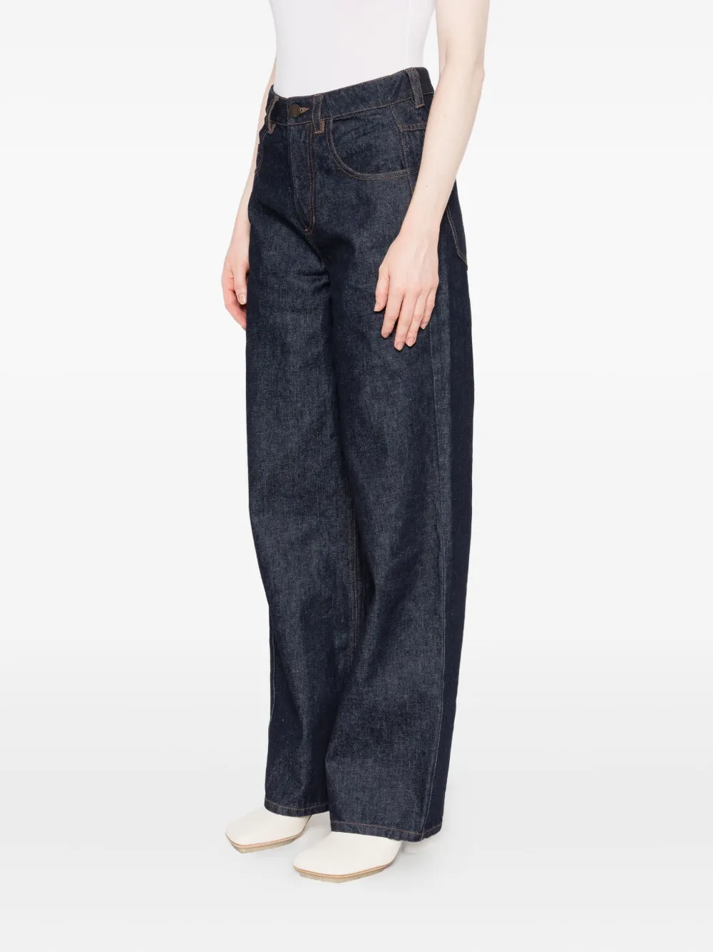 Uma Wang five-pocket jeans Blauw