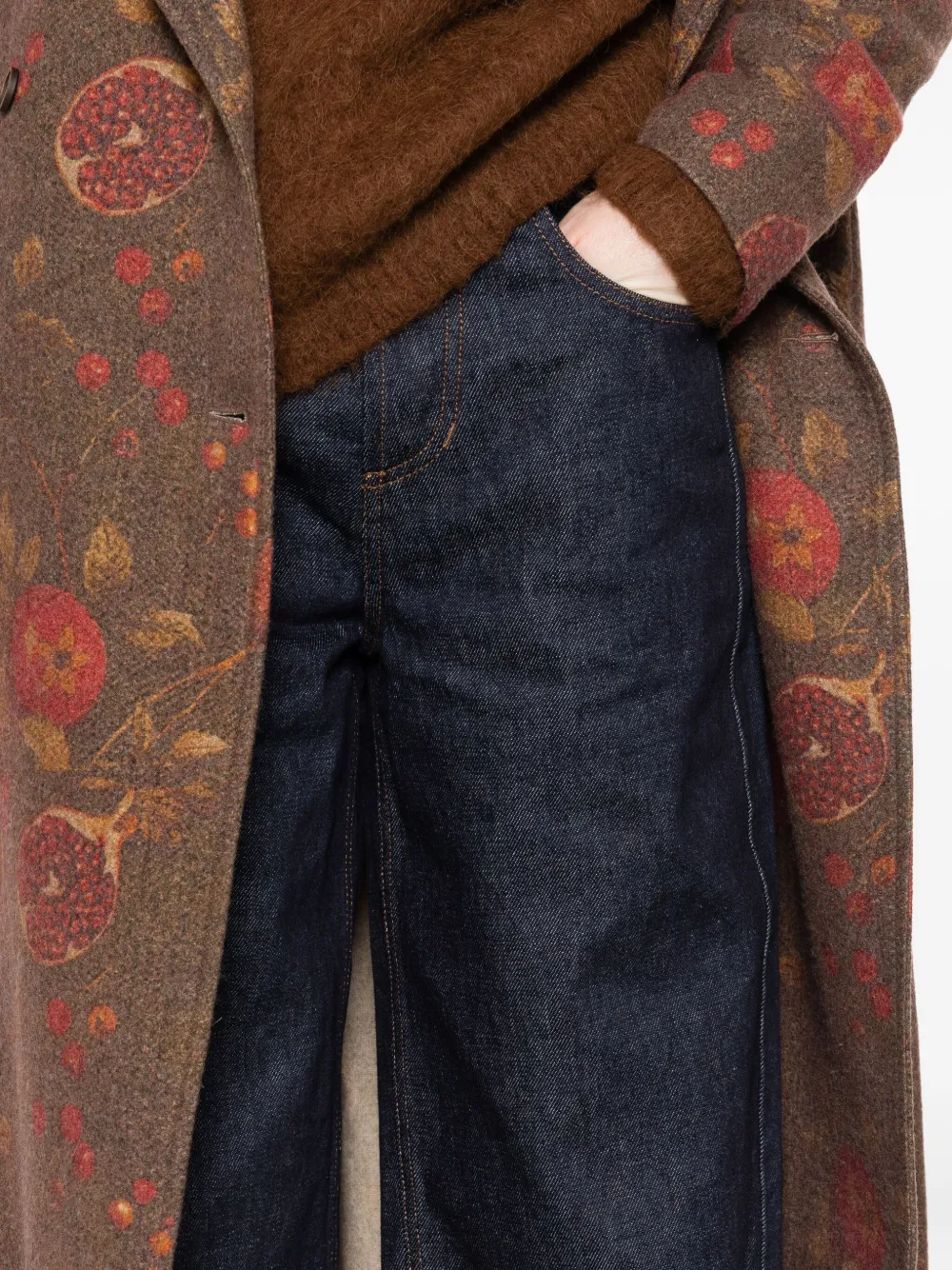 Uma Wang five-pocket jeans Blauw
