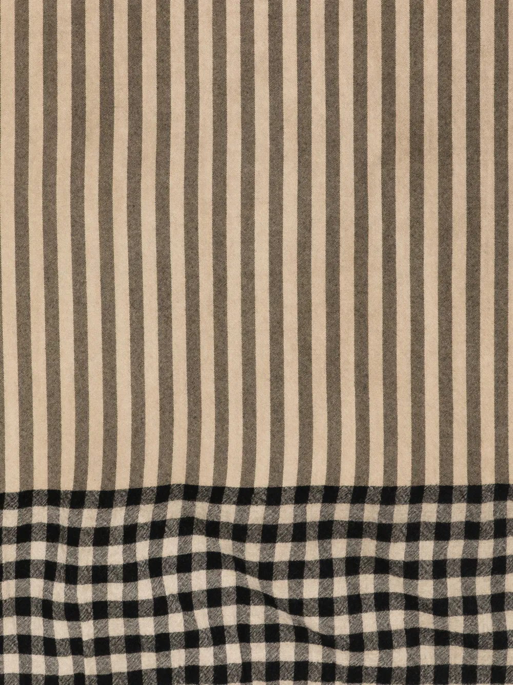 Uma Wang striped scarf - Beige