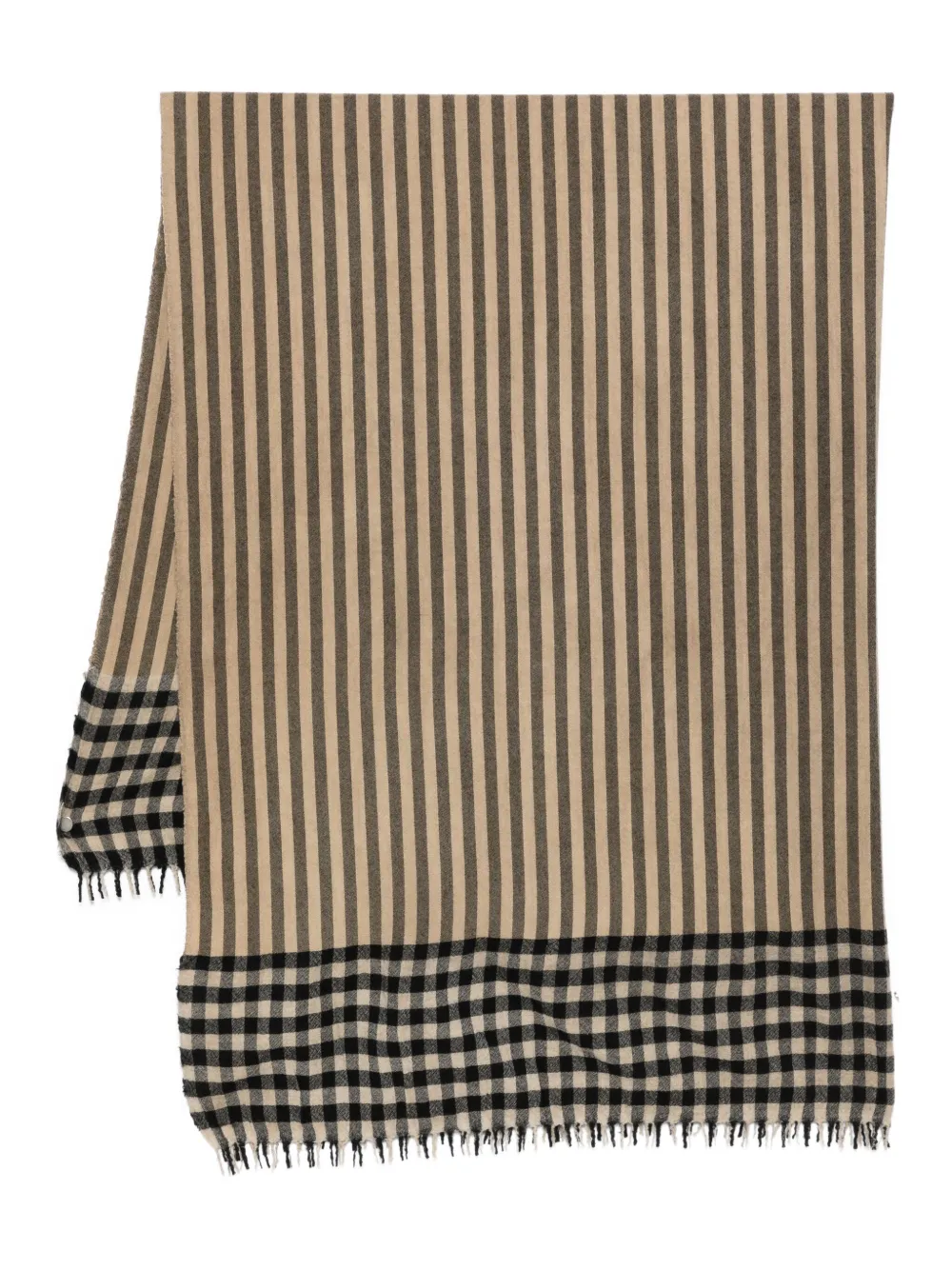 Uma Wang Striped Scarf In Neutral