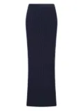 Canessa ribbed midi skirt - Blue