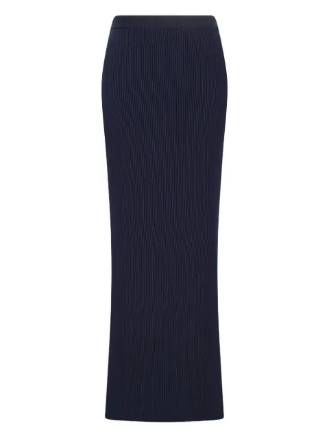 Canessa ribbed midi skirt