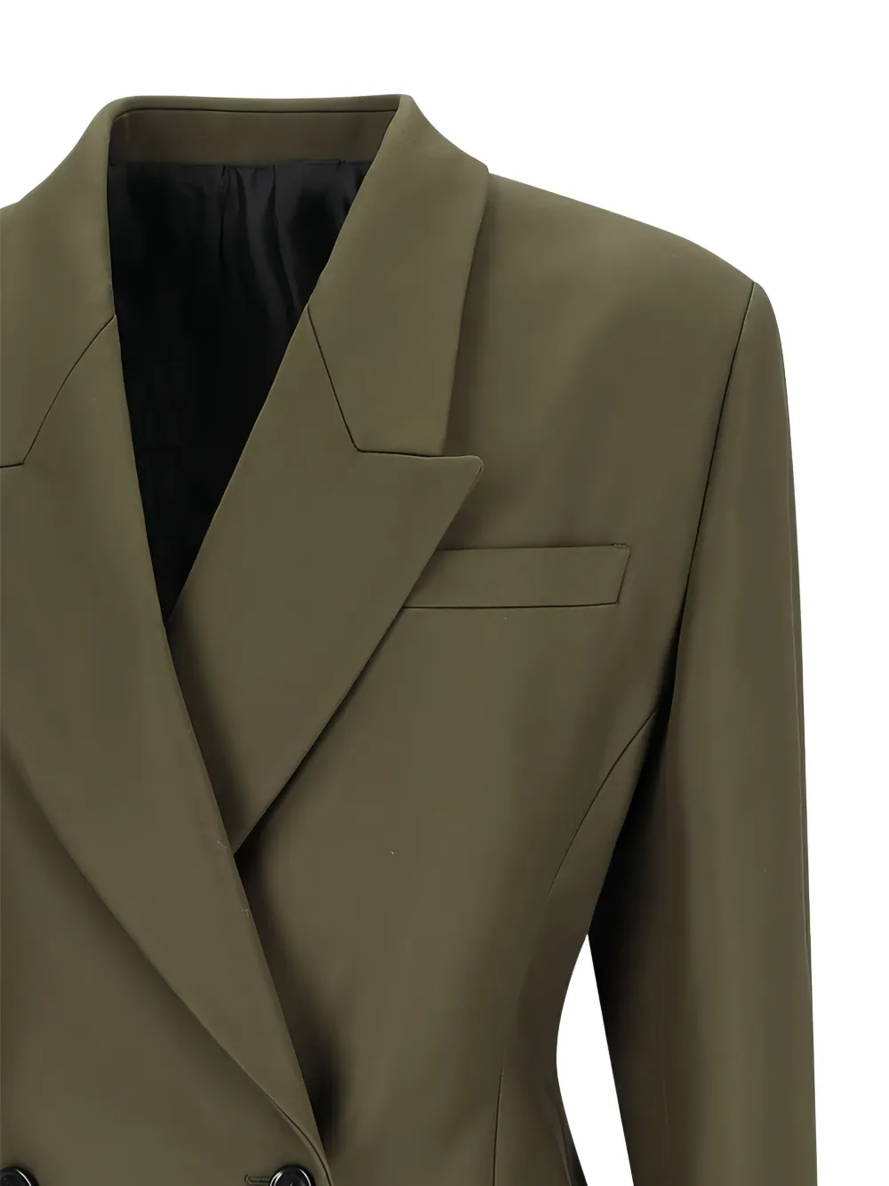 Double-Breasted Long-Sleeve Jacket
