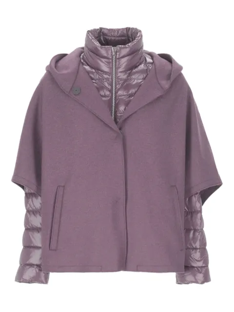 Herno hooded layered coat