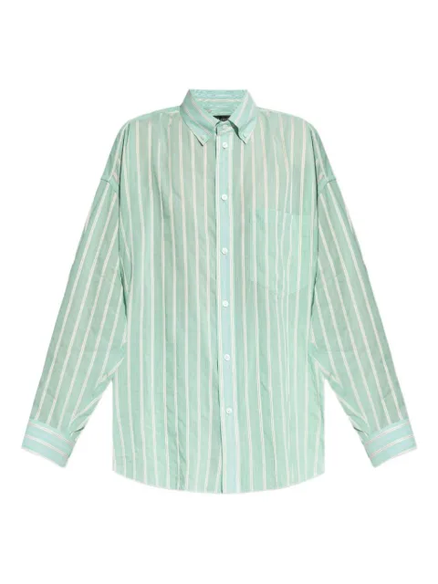 Balenciaga striped buttoned-up shirt