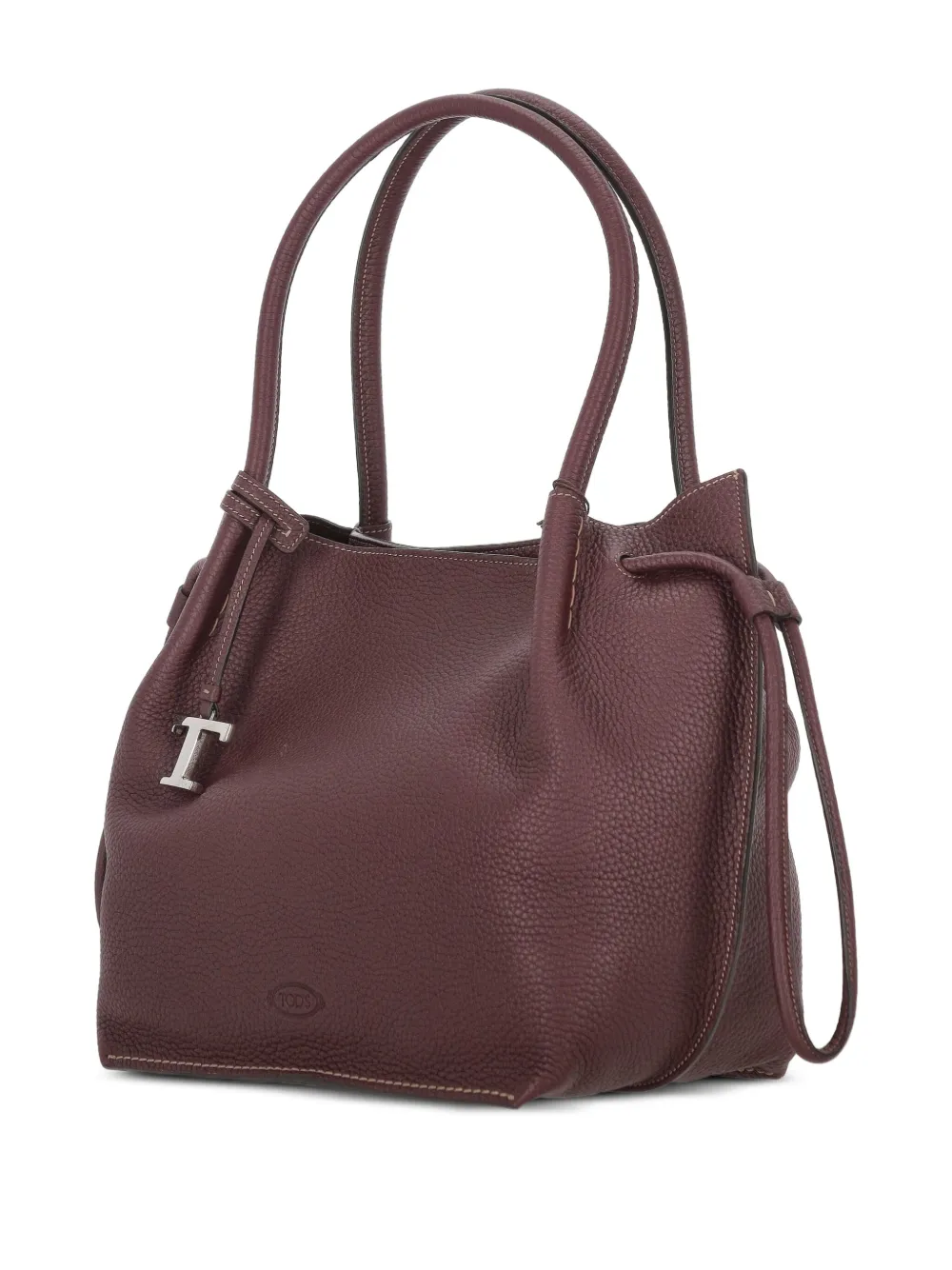 Tod's Medium Buz leren schoudertas Bruin