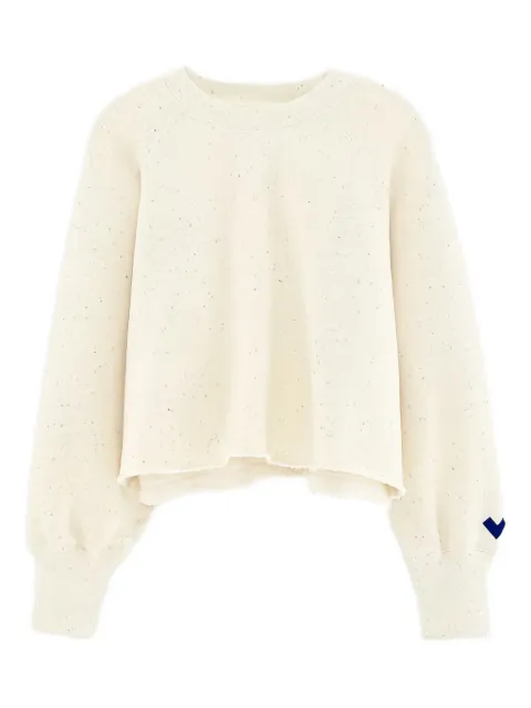 Bellerose Kids Fabina speckled raglan-sleeve sweatshirt