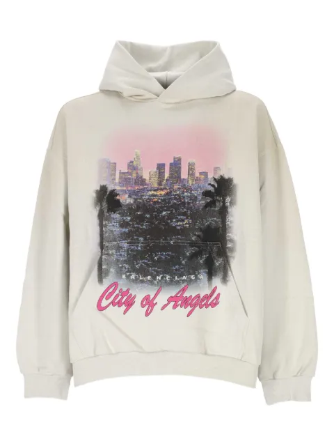 Balenciaga City of Angels-print hoodie