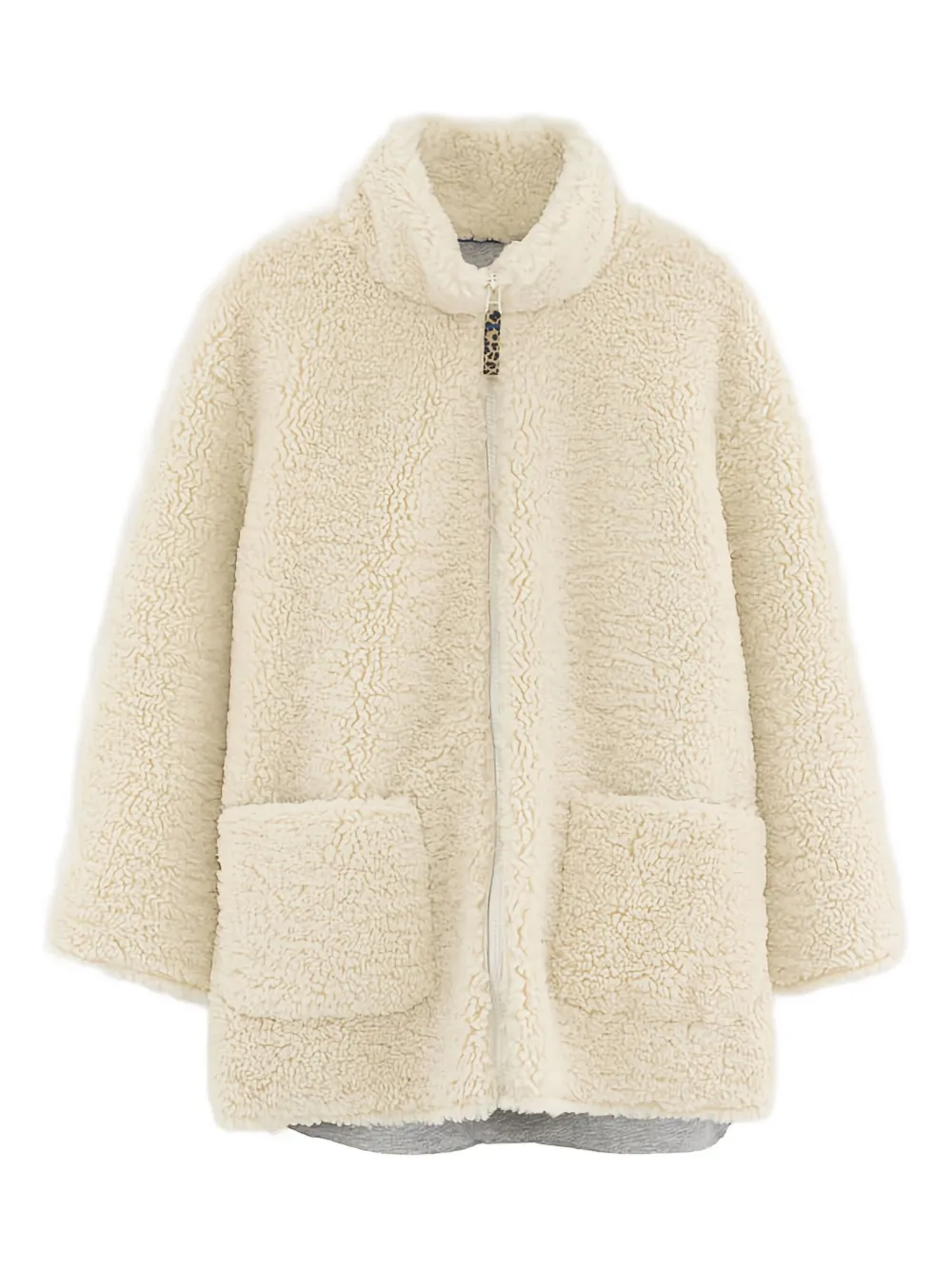 Bellerose Kids Teddy jack met rits Beige