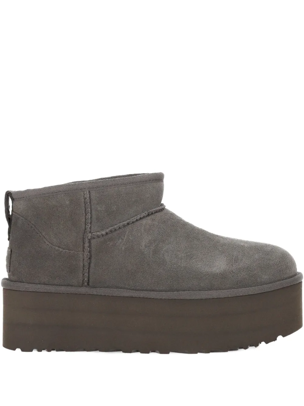 Ugg 51mm Platform Suede Boots In Gray