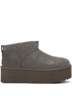 UGG Classic Mini Dipper Boots | Grey | FARFETCH