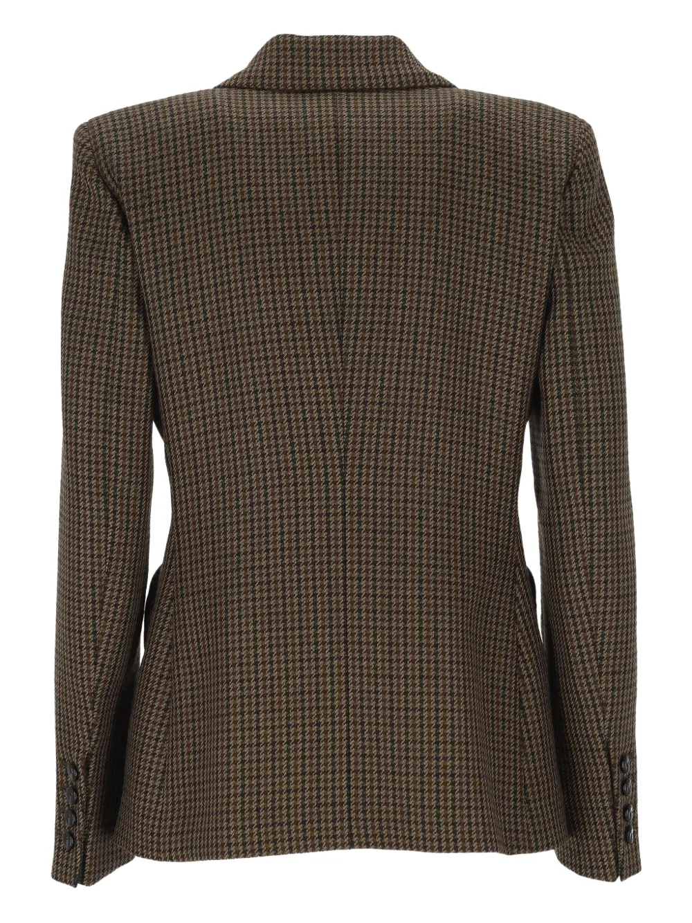 Blazé Milano Houndstooth Double-breasted Blazer In Brown