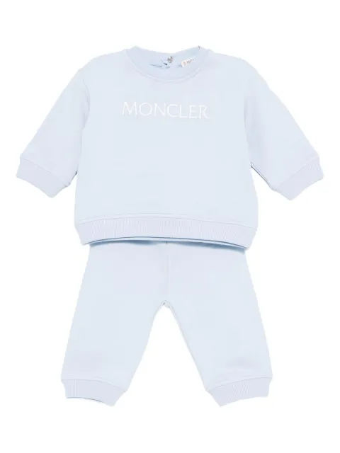 Moncler Enfant logo-embroidered tracksuit set