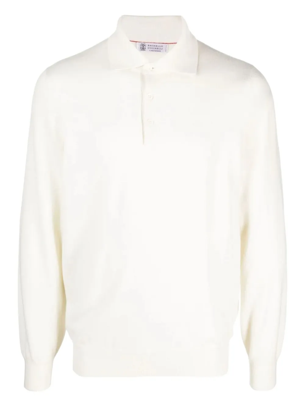 Brunello Cucinelli polo-neck cashmere sweater | White | Image 1
