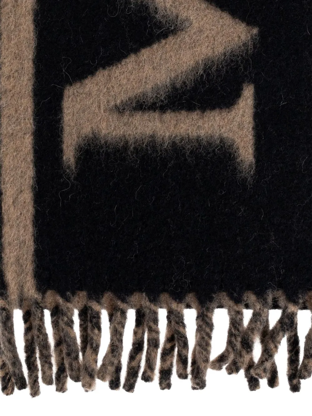 Alexander McQueen logo-embellished scarf Zwart