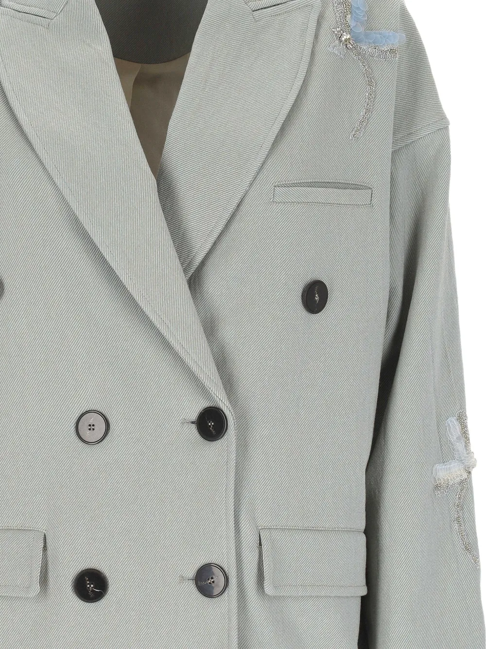 Forte Blazer met borduurwerk Groen