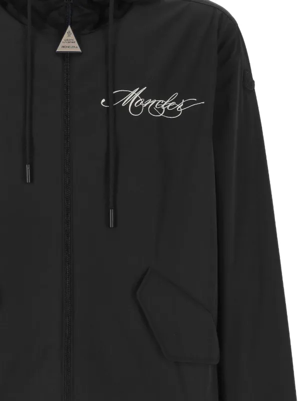 Moncler フーデッド ジャケット | ブラック | FARFETCH JP