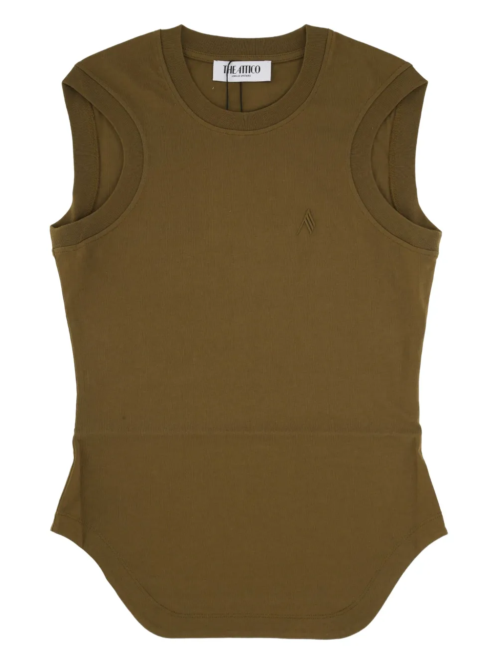 The Attico Mouwloze top Groen
