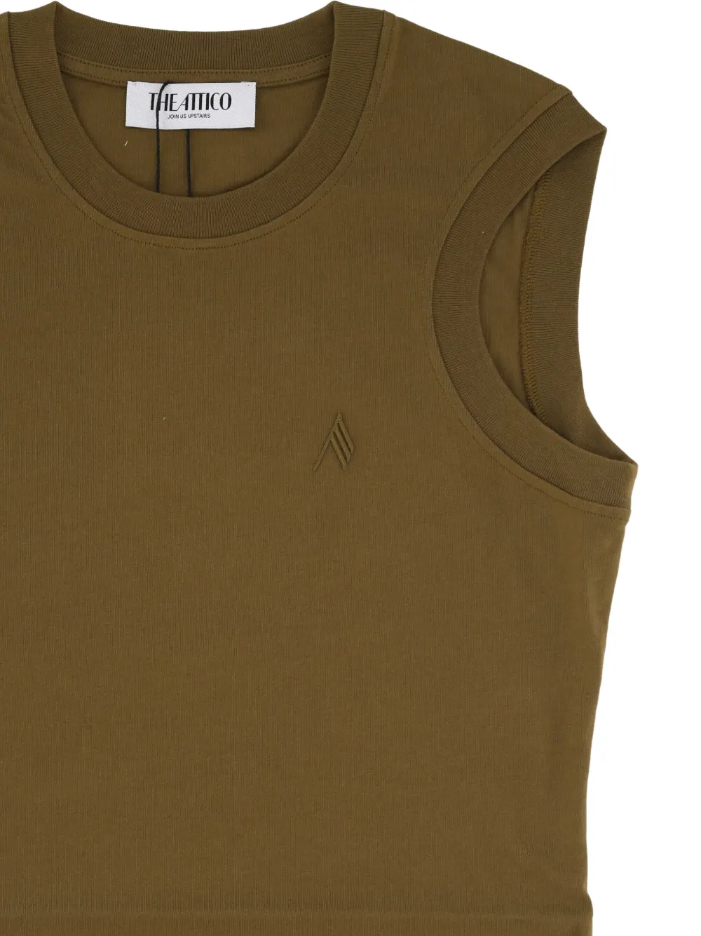 The Attico Mouwloze top Groen