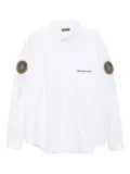 Balenciaga logo-patch cotton shirt - White