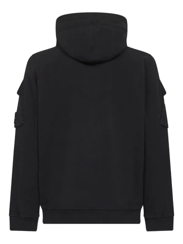Stone Island zip-up Hoodie | Black | FARFETCH PT