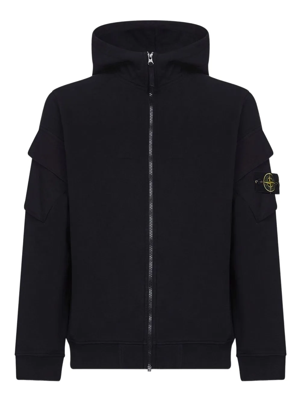 Stone Island zip-up hoodie Zwart