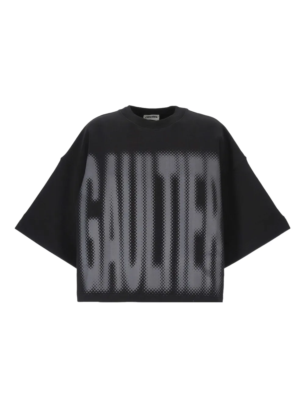 Jean Paul Gaultier halftone-logo print T-shirt Zwart